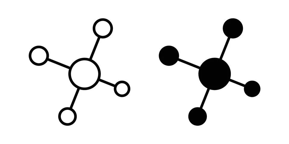 Network icon linear versions pack on white background Stock Illustration