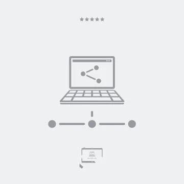 Network icon, network vector, network symbol, network design, network app, ne Stock Illustration