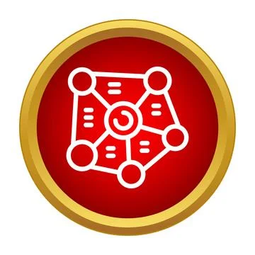 Network icon representing data connection and digital communication イラスト素材
