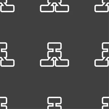 Network icon sign. Seamless pattern on a gray background. Vector 스톡 일러스트