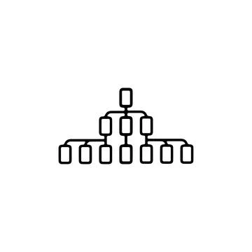 Network icon. Simple style job network poster background symbol. Network br.. Stock Illustration