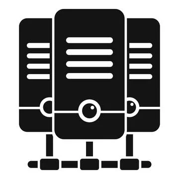 Network icon simple vector. System database Stock Illustration