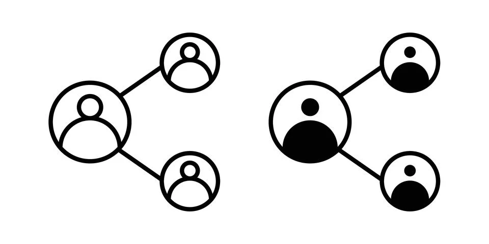 Network icon vector symbol graphics Stock Illustration