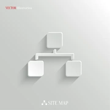 Network icon - vector white app button Stock Illustration
