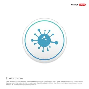 Network Icon - white circle button Stock Illustration