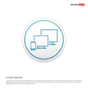 Network Icon - white circle button Stock Illustration