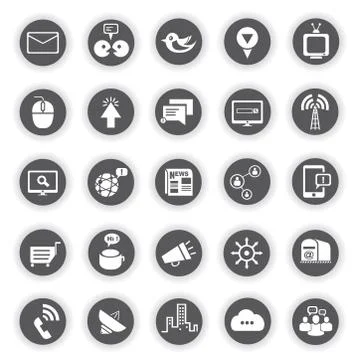 Network icons Stock Illustration