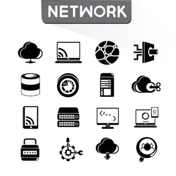 Network icons イラスト素材