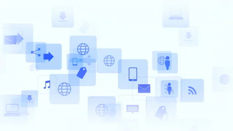 Network icons pattern Stock Footage 169577107