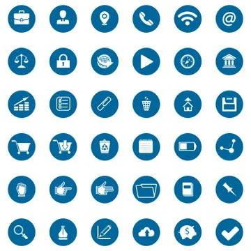 Network Icons Set.Graphic Design. For Web, Websites,Apps,  Stock Illustration