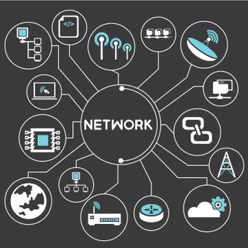 Network Stock Illustration