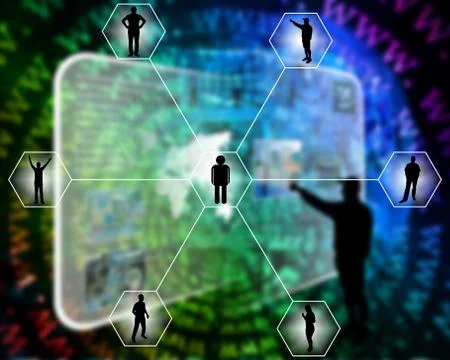 Network Illustrazione stock