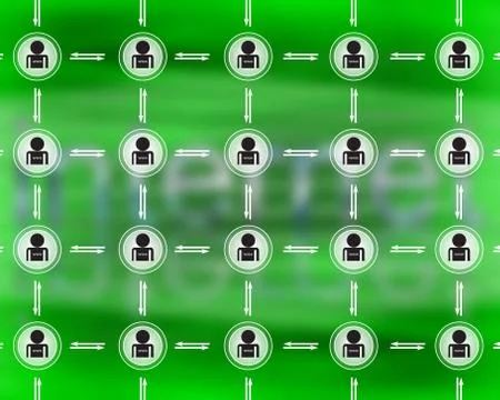 Network 스톡 일러스트