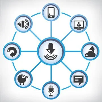 Network Illustrazione stock