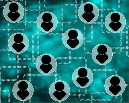 Network 스톡 일러스트