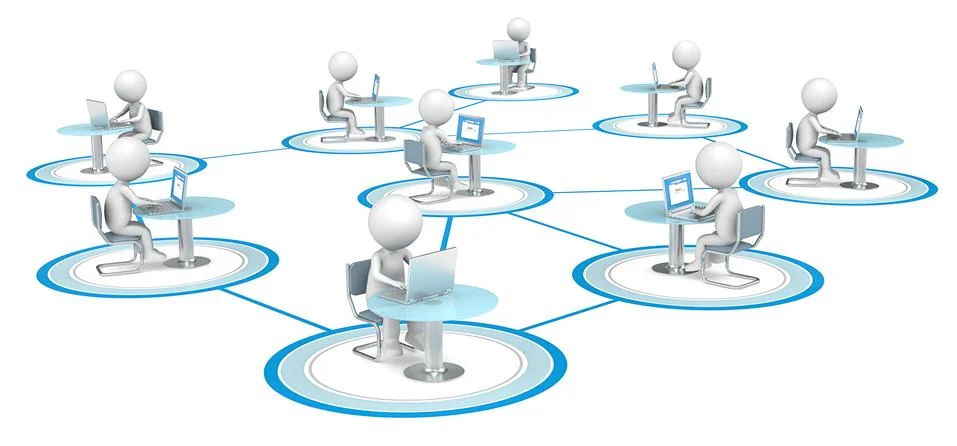 Network. Stock Illustration