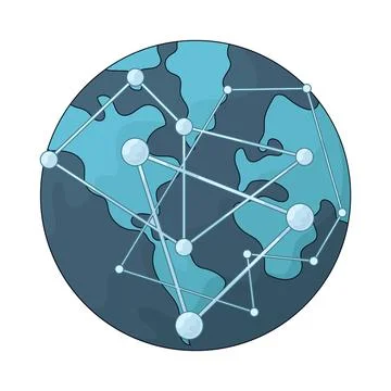 Network illustration Stock Illustration