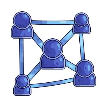 Network illustration Stock Illustration