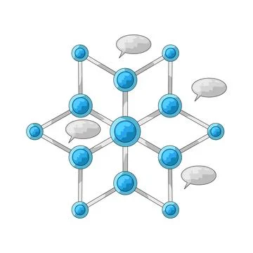 Network illustration Stock Illustration