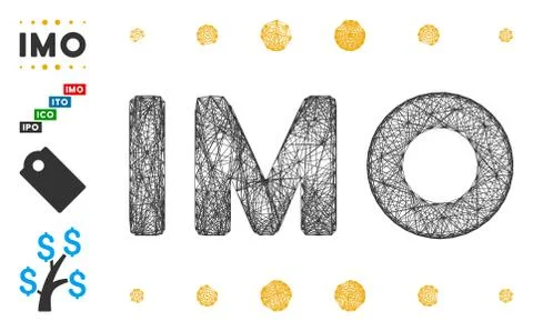 Network IMO Caption Vector Mesh 스톡 일러스트