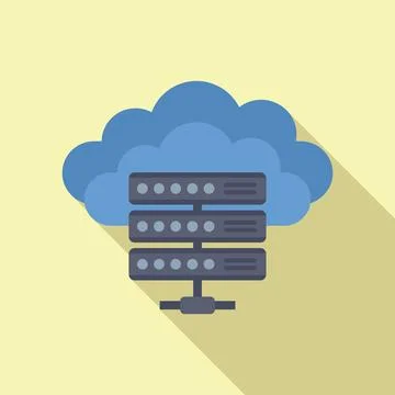 Network infrastructure is being provided by a cloud computing server Illustrazione stock