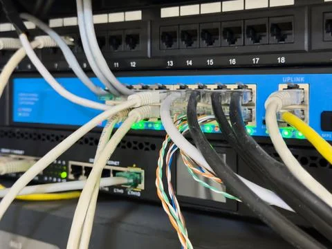 Network Infrastructure - Data Center Connectivity Stock Photos
