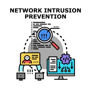 Network intrusion prevention system protecting digital data 库存插图