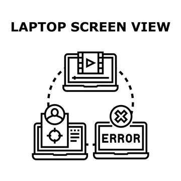 Network issues with video streaming and user targeting Stock Illustration