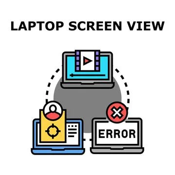 Network issues with video streaming and user targeting Stock Illustration