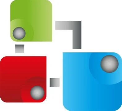 Network, IT, Internet, Connections, Multimedia, Logo Stock Illustration