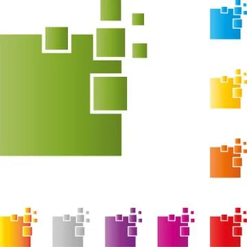 Network, IT, Internet, Data, Multimedia, Logo Illustrazione stock