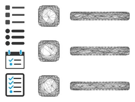 Network Items Vector Mesh イラスト素材