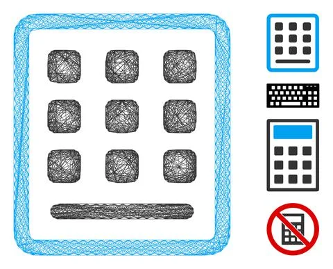 Network Keypad Vector Mesh Ilustración de archivo