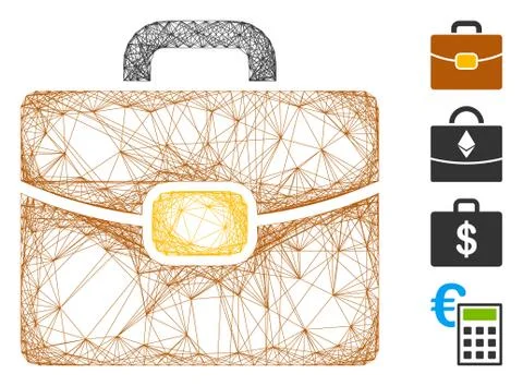 Network Leather Case Vector Mesh Illustration