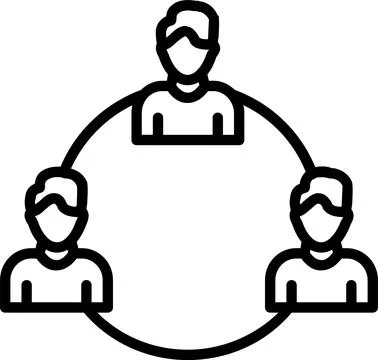 Network Line Icon Design Stock Illustration