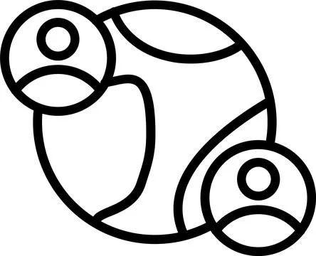 Network Line Icon Design Stock Illustration