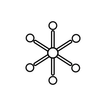 Network line icon. Design vector Stock Illustration