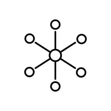 Network line icon. Design vector Stock Illustration