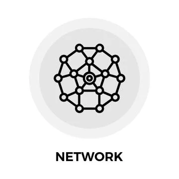 Network Line Icon Stock Illustration
