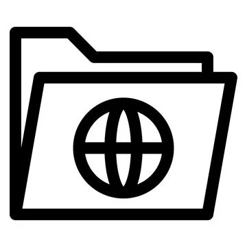 Network line icon vector illustration isolated on white background Stock Illustration