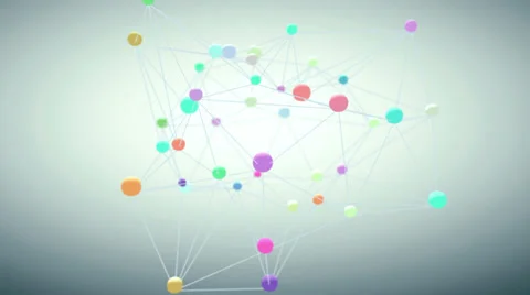 Network of lines and dots Vidéo 37114452