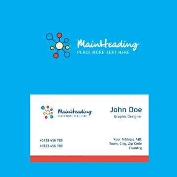 Network logo Design with business card template. Elegant corporate identity.  Stock Illustration