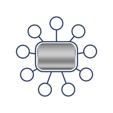 Network logo design Stock Illustration