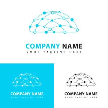 Network logo design template. Vector illustration Stock Illustration
