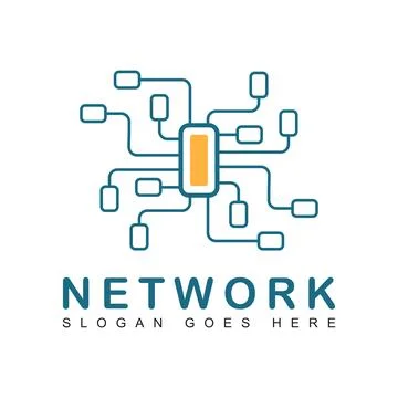 Network logo vector design Stock Illustration