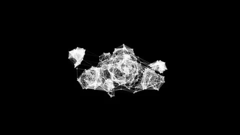 Network man walking. Video stock 93108017