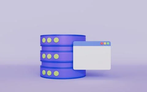 Network management database server system, Data system storage service Illustrazione stock