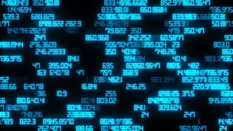 Network / math / numbers / code seamless looping motion background. High quality Stock Footage 101384949