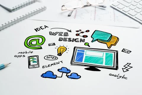 Network media background Illustrazione stock