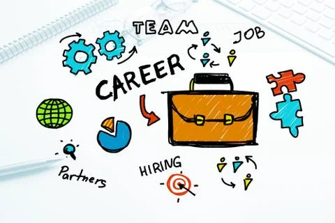 Network media background Stock Illustration